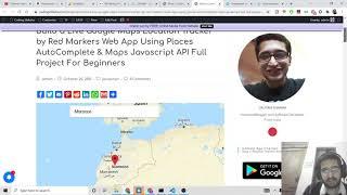 Build a Google Maps Autocomplete Location Tracker Using Places AutoComplete & Maps Javascript API