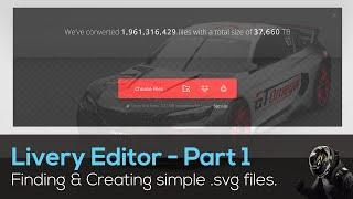 TURORIAL - Livery Editor Part 1 - FINDING & EASILY CREATING BASIC .SVG FILES - Gran Turismo 7 - GT7