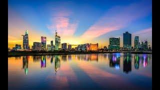 (HG-Saigon-80ss) Sunset Time-lapse of Saigon, Vietnam