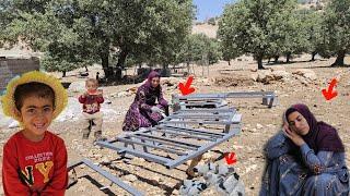 Khadija painted the doors so she could use them and worry about the hard days ahead.