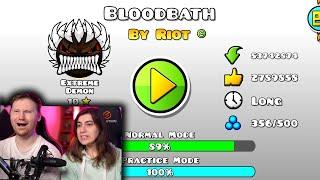 Bloodbath, но его УЛУЧШИЛИ игроки || Geometry Dash | РЕАКЦИЯ на Titan Channel