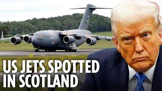 Huge US Military Jets Spotted in Scotland, The Clearest Sign Trump is Preparing Escalation With Iran