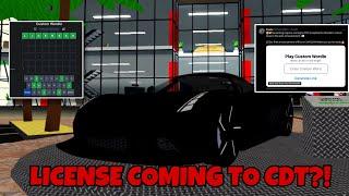 *Official!* Car License coming to cdt?! | KevAldGames | Car Dealership Tycoon