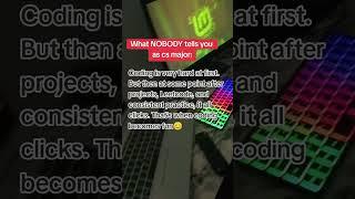 What NOBODY tells you as cs Major #coding #programming