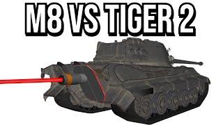 M8 Greyhound VS Tiger 2 Tank Armor Simulation