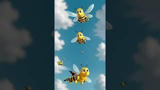 The Happy Little Bee | @RhymeWorldTV rhymes fun #shorts #viralvideo #rhymes #shortsvideo