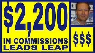 Leads Leap Review - $2,200.00 In Commissions - Free Lifetime Membership.