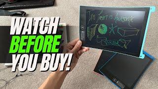 Watch Before You Buy! - 10 Inch LCD Writing Tablet for Kids, Colorful Doodle Boards!