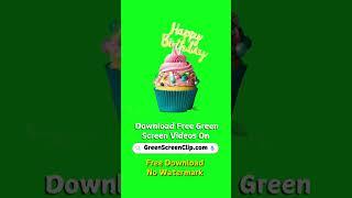 Happy Birthday to you Green Screen Video | Ice Cream Birthday Decoration | Happy Birthday Cake