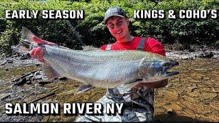 BIG early season KINGS & COHOS! (Salmon River, Pulaski NY)