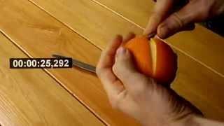 THE QUICKEST & CLEANEST WAY TO PEEL AN ORANGE