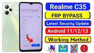 Realme C35 (RMX3511) FRP Bypass Android 12/13 || App Not Open || Without Pc || New Security || 2025