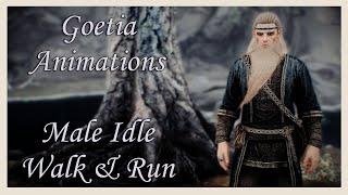 [Skyrim SE/AE] Goetia Animations - Male Idle Walk And Run