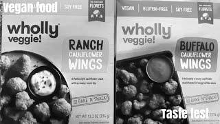 Wholly veggie-Buffalo and Ranch wings #veganfoodtastetest #whollyveggie #veganwings