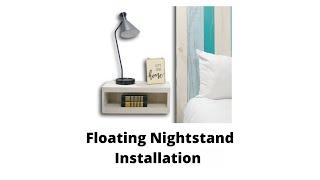 Barn Walls Floating Nightstand Installation