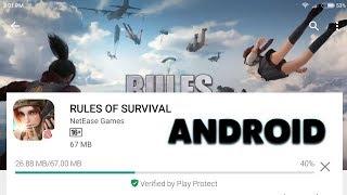 RULES OF SURVIVAL - ANDROID GAMEPLAY