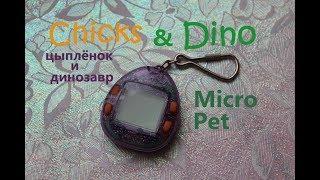 Dino & Chicks Micro Pet review | Тамагочи Дино и Цыпка (с отелем)