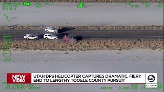 Utah DPS helicopter captures fiery end to lengthy Tooele County pursuit