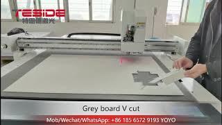 Box sample maker cutting machine Greyboard V Cut