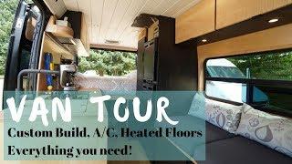 VanLife Tour: A/C, Heated Floors, Huge Power System, Back Seating...What else could you need?!