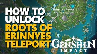 How to unlock Roots of Erinnyes Teleport Waypoint Secret Genshin Impact