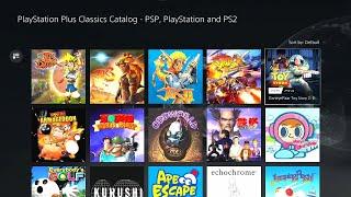 All Games on PlayStation Plus Deluxe CLASSICS CATALOG | PS5