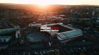 4k Sheffield United - Bramall Lane UK at Sunset