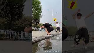 【跑酷小坤坤吖】你們覺得他的橘子還能吃嗎？還沒有開始就結束了哈哈哈#極限星計劃#極限運動 #搞笑 #熱門電視劇