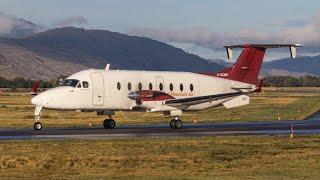 Central Mountain Air Beech 1900D Arrival and Departure at YKA