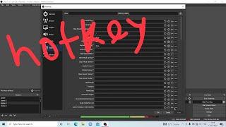 How to use hotkeys/shortcut keys in obs studio 2022