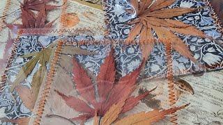 Napkin Decoupage and Using Leaves - Making Ephemera