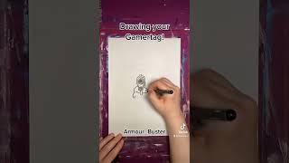 Armour Buster Gamertag Time Lapse Drawing