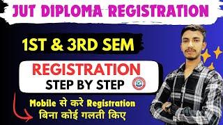 JUT Diploma Registration Step By Step Full process||Jharkhand Polytechnic 1st & 3rd sem registration