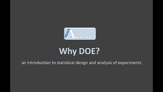 An Introduction to Statistical Design and Analysis of Experiments