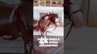 A SUPER FAST #modelhorse #diy  hackamore! ️ #breyer #schleich #hobbyhorse #schleichhorse #craft