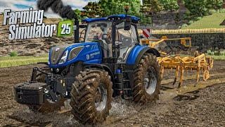 Testing Old and New tractors mods in water mud with Heavy equipment | Farming Simulator 25