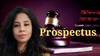 Prospectus | Corporate Law | Reema Baruah M.Com LLB