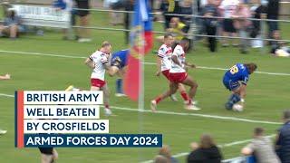 Disappointment for British Army in Crosfields rugby league Armed Forces Day defeat | HIGHLIGHTS