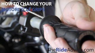 How to Change your Motorcycle Grips - Remove Motorcycle Grips - Install New Motorcycle Grips