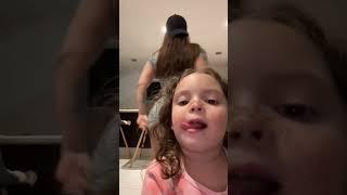 Little girl won't let mom show up her big ass