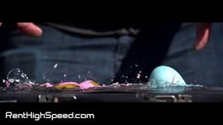 Colored Eggs Smashed at 5,000fps