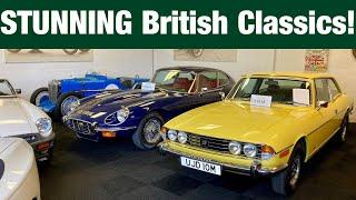 STUNNING British Classics! XJ6, Stag, Lotus Sunbeam! Sherwood Restorations Classic Car Dealer Tour