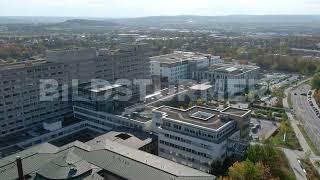 Städtisches Klinikum Fulda - Stockfootage Luftaufnahmen Aerial 4K