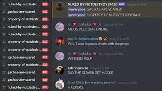 Nuking Arinxia's discord server (2500 members)