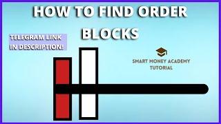 HOW TO FIND ORDER BLOCKS, POI | SMART MONEY ACADEMY