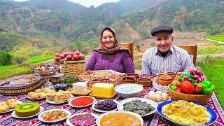 The Most Famous Azerbaijani Dish Recipes & Cooked Lamb Kebab, Dolma, Beef Meat, Kutab!