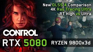 RTX 5080 in Control: New RT Ultra Patch, DLSS 4 Comparison at 4K / 1440p