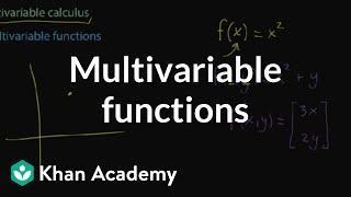 Multivariable functions | Multivariable calculus | Khan Academy