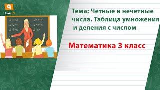 Четные и нечетные числа  Таблица умножения и деления с числом 2. Математика 3 класс