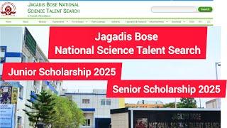 Jagadish Chandra Bose Scholarship 2025-26 | Application Process, Eligibility & Benefits